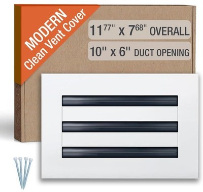 FA-STAR Clean Modern AC Vent Cover 10 x 6 (Duct Opening Cutout) - Decorative...