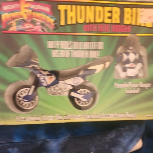 Vintage 1994 Billy Blue Ranger with Thunder Bike MMPR Power Rangers Bandai 2237