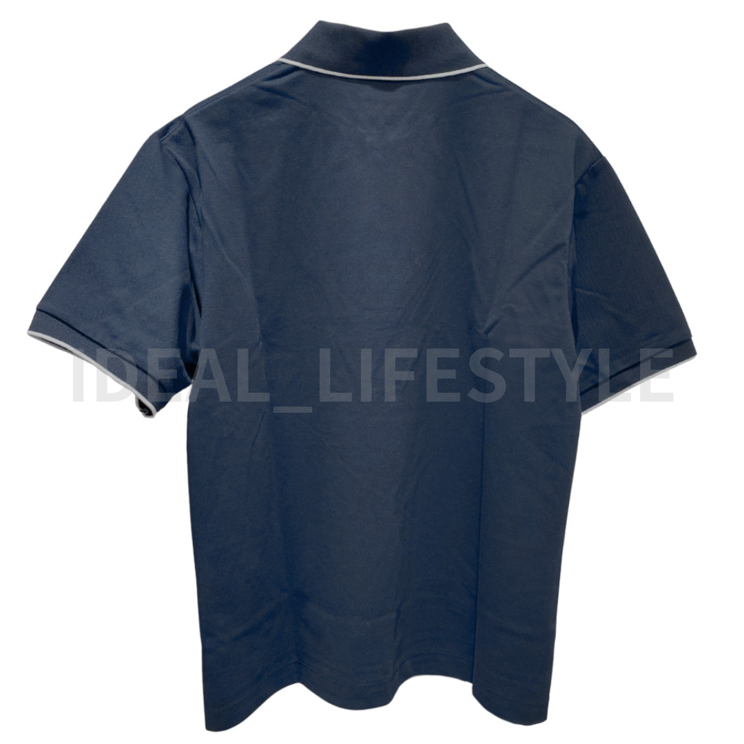 UNIQLO JW ANDERSON DRY Pique Polo Shirt S-4XL White Navy Tipping