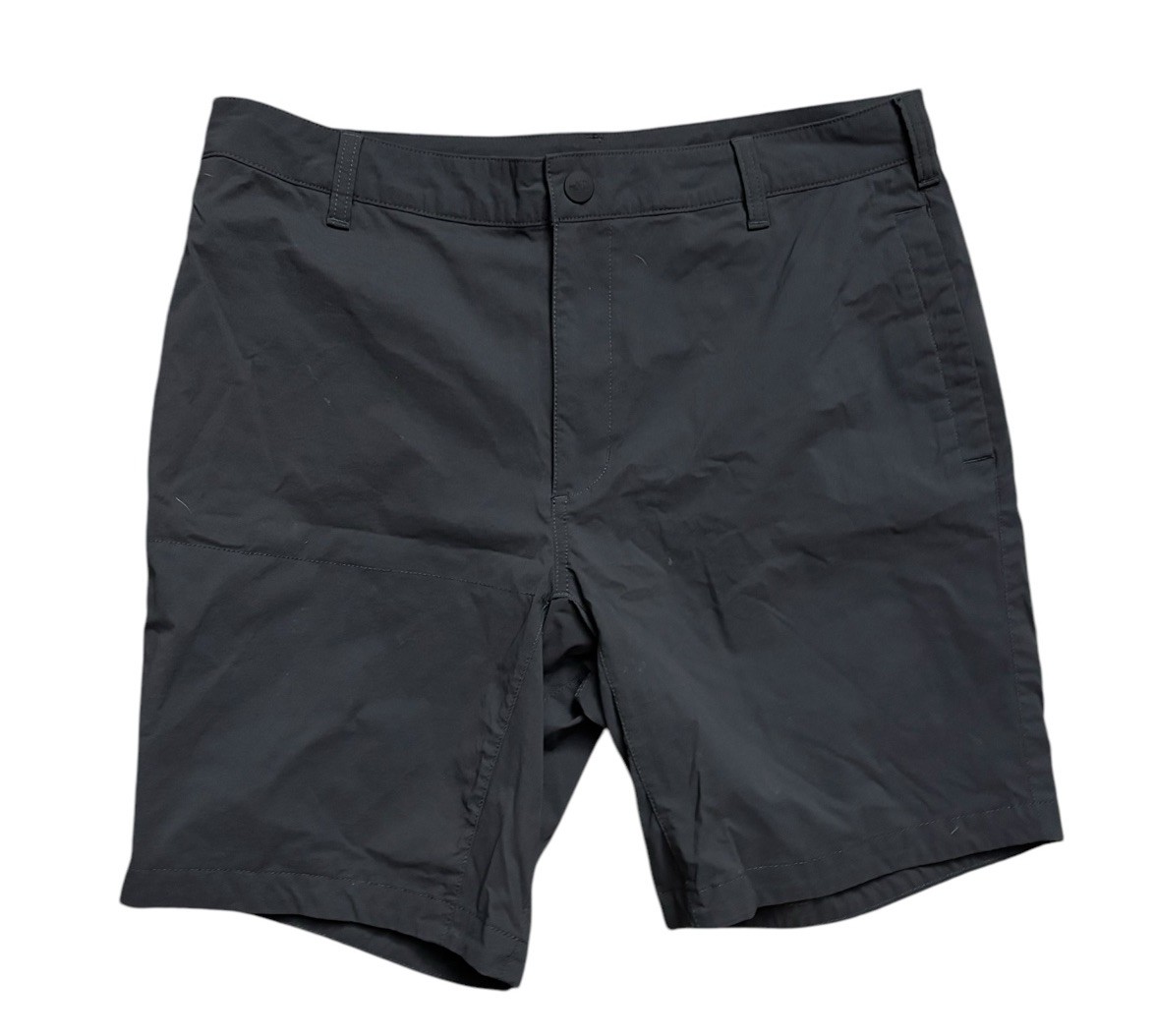 The North Face Men's 34 Dark Gray Flat Front Hiking Camping Shorts