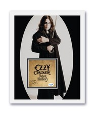 Ozzy Osbourne Autographed Signed 11x14 Framed CD Photo Patient Number 9 ACOA