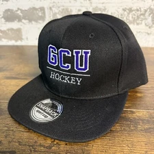 NEW - GCU Hockey - Snapback Sport Cap - Black - One Size