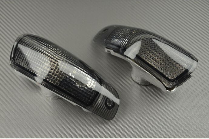 Clignotants avant fumés pour moto Kawasaki ZZR 600 et ZX600E de 1994 à 2003