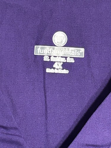NEW UNISEX 4XL PURPLE SCRUB NURSING MEDICAL TOP SHIRT OLIVET NAZARENE - Picture 3 of 6