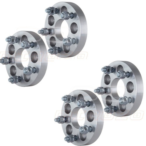 4pcs 1 Thick | 5x100 to 5x114.3 Wheel Adapters | 12x1.5 | 5x4.5
