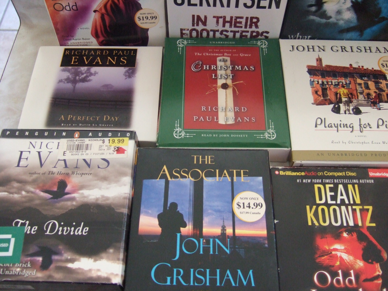GREAT ASSORTMENT LOT OF 18 AUDIO BOOKS ON CD All Best Selling Authors