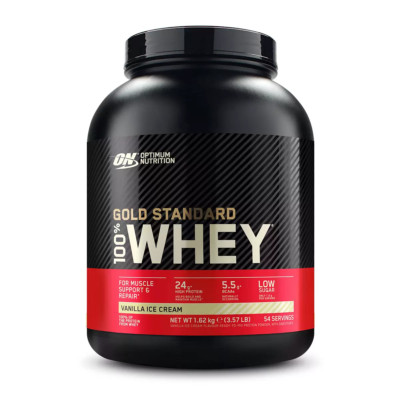 Optimum Nutrition Gold Standard 100% Whey | Muskelunterstützung Repair Vanille 1,62kg