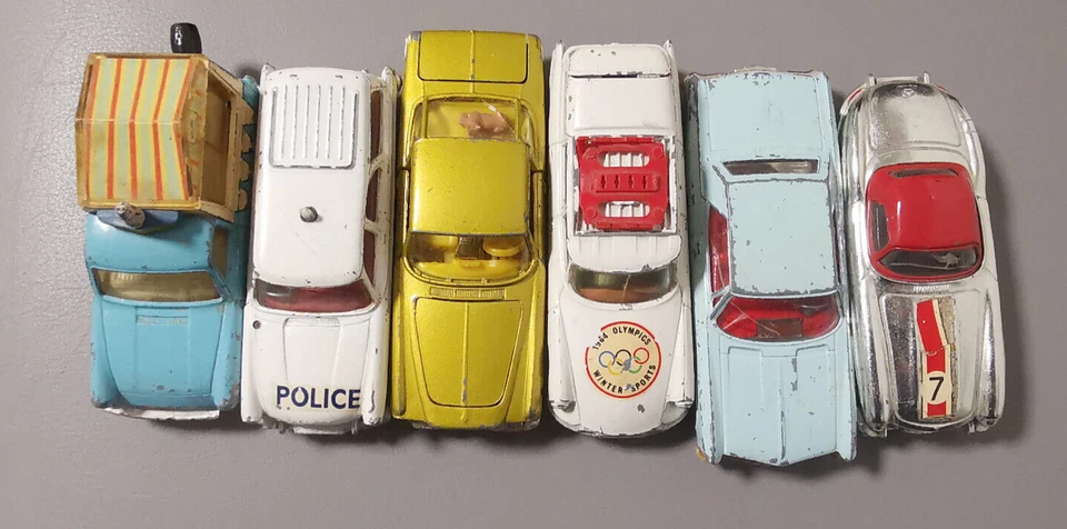 Corgi Toys 6 x Modellautos Konvolut ohne OVP Vintage 60er Bastlerware - Bild 2 von 4