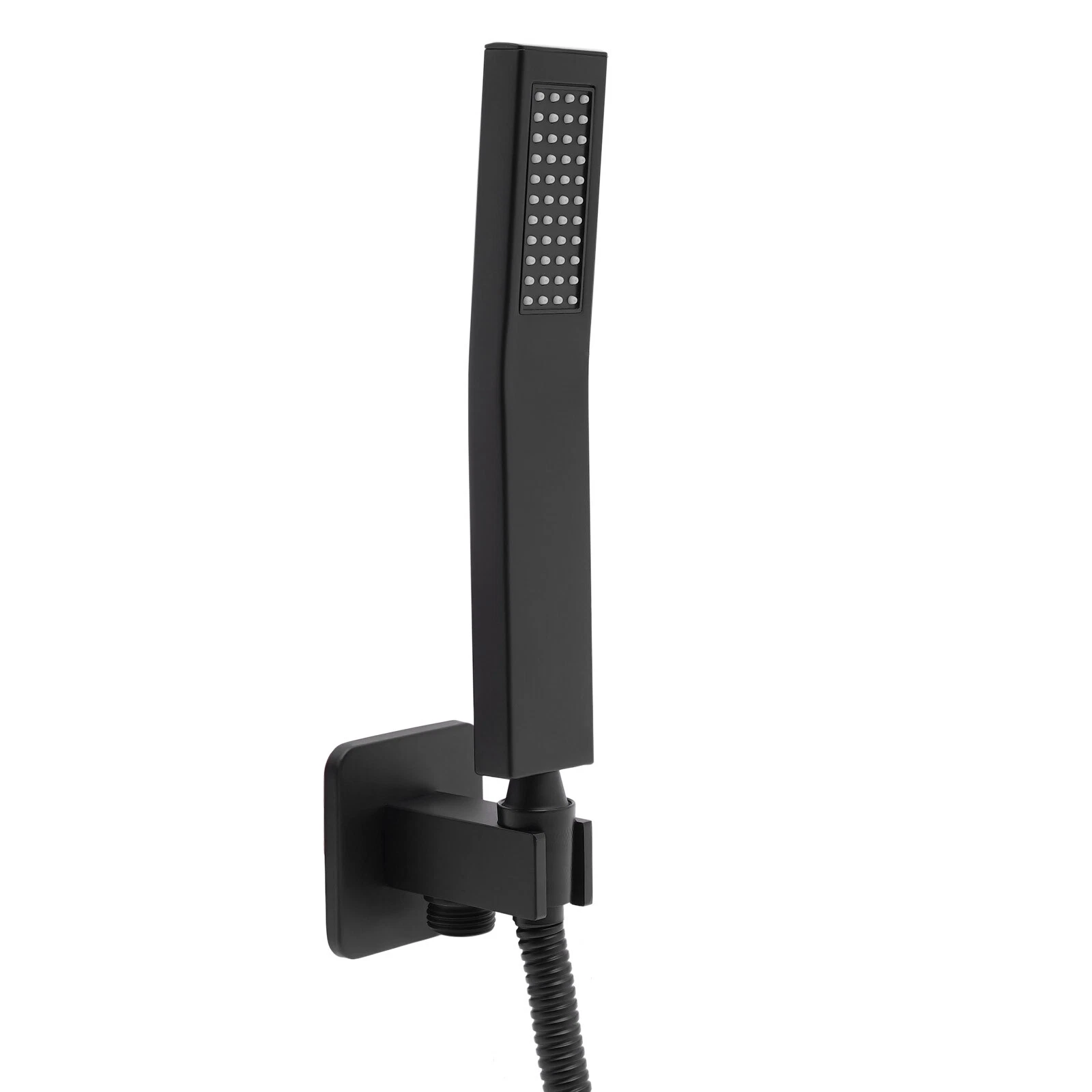 Square Shower Head High Pressure Bathroom Handheld Shower heads with 4.9ft Hose