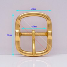 HEAVY DUTY SOLID BRASS LEATHERCRAFTS HARDWARE CENTER BAR BELT BUCKLE REPLACEMENT