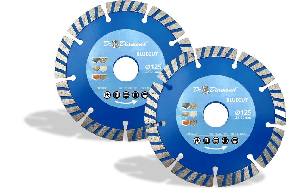 DR. DIAMOND 2x Diamanttrennscheibe 125 mm Beton Stein Granit - Diamant-Trennscheibe 125 mm