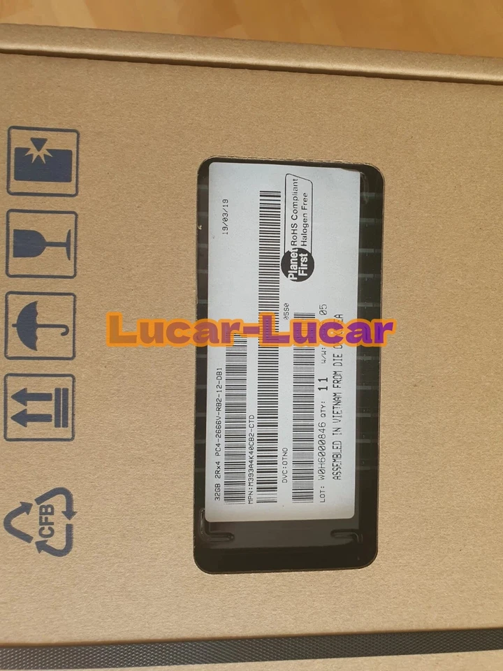 4x 32GB for DDR4 2666 MHz ECC REG M393A4K40BB2-CTD PC4 Server Workstation RAM - Bild 2 von 2