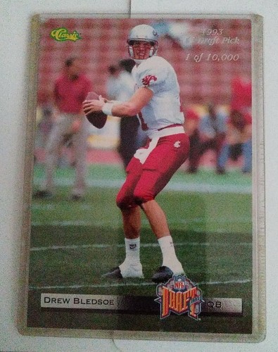 Rare Double Side DREW BLEDSOE 1 RICK MIRER 2 Draft Picks Football 