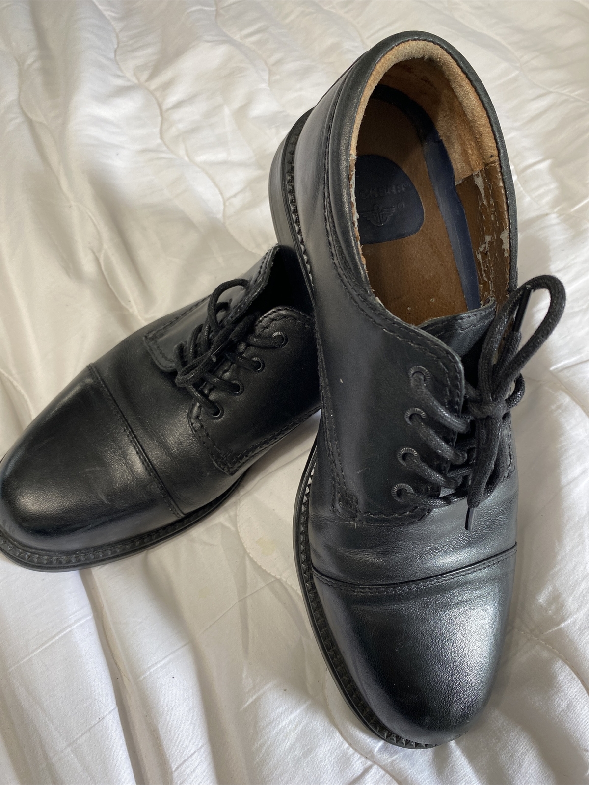 SAOLA Scarpe eleganti Oxford Dockers Tremont casual stringate nere da uomo taglia 10 5