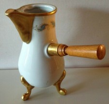 CAFETIERE MANCHE BOIS - PORCELAINE LES DECORS DE PARIS - P. DUSSAULT