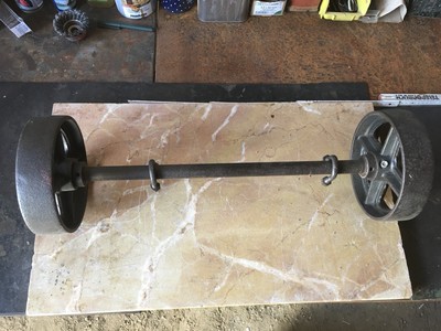 Industriedesign Antike Eisenrader Gussrader Rad Guss Mit Achse Loft Couchtisch Ebay