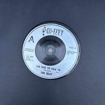 The Beat 7'' Single Vinyl Too Nice To Talk To/Psychedelic Rockers