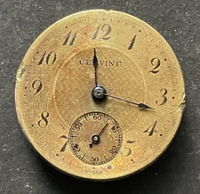 Vintage Langendorf Pendant Watch Movement Parts/Repair Hands 0s 7j Swiss