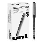 Uniball Black Rollerball Pens 12 Count Fine Point Water Fade Resistant Ink