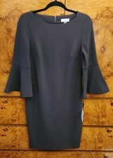 WOMEN'S CALVIN KLEIN BELL SLEEVE FITTED DRESS ~ NWT'S ~ 10