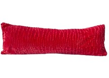 Plush Body Pillow Cover  Fuzzy Pillow Cover Red 20x54
