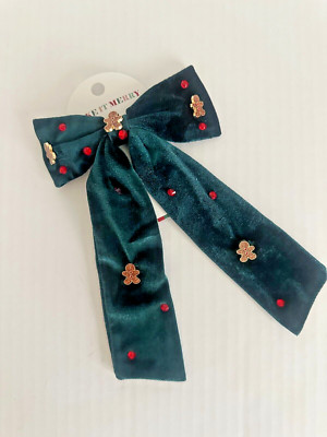 Target Make it Merry Christmas Hair Clip NWT with Gingerbread Embellishments