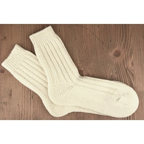 Warme Handgestrickte Wollsocken aus reine Schafwolle in dezenten Naturfarben - Bild 5 von 8