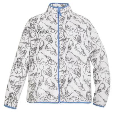 NWT Disney Store Eeyore Fleece Jacket Women Adult Large No Name