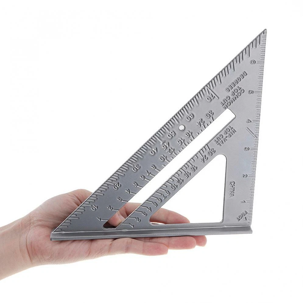 Right Angle Triangle Ruler 7 Inch Aluminium Alloy for Industrial