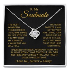 To My Soulmate Necklace, Gift for Girlfriend, Gifts for Her, Christmas Gift