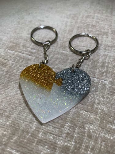 heart keychain for 2 - Picture 2 of 2