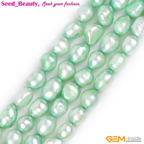 Craft Freshwater Pearl Loose Beads for Jewelry Making 15" DIY 8-9mm Wholesale - Picture 69 of 110
