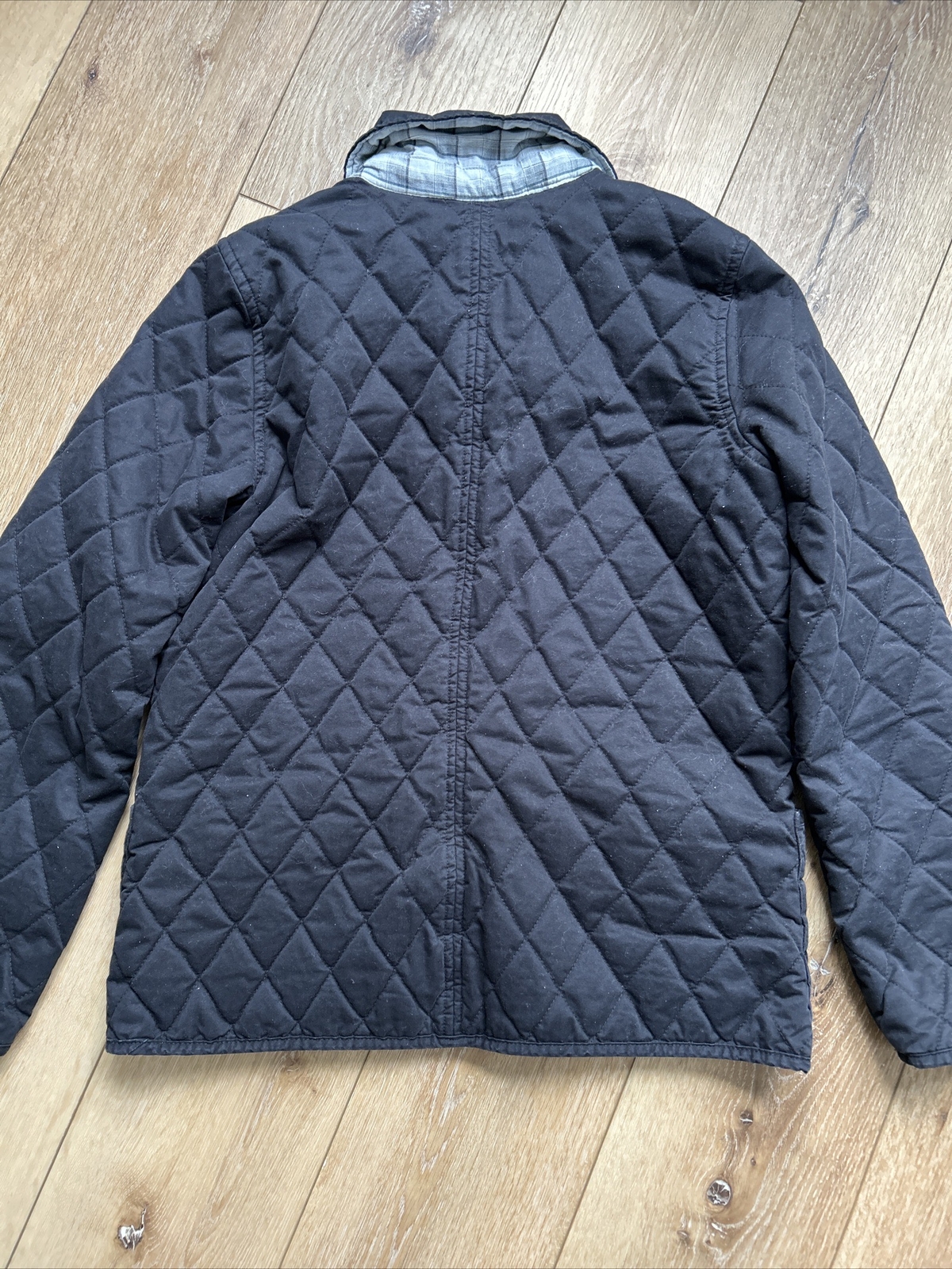 IZOD Womens Large Black Snap Front Long Sleeve Quilted Jacket image 6