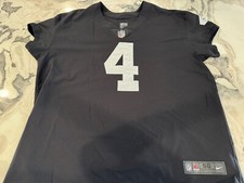 Nike Black Derek Carr Las Vegas Raiders Authentic On Field jersey Sz 56