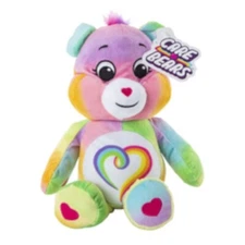 Basic Fun! Care Bears Rainbow Togetherness Bear Plush Teddy Bear - New