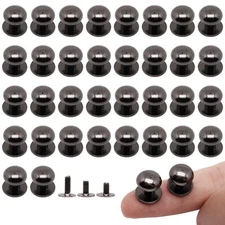 36Pcs Mini Drawer Pulls Small Knobs Metal Round Mini Knobs Handles for Wood Case