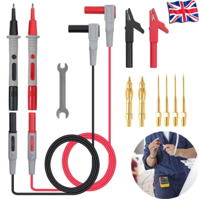 13 IN 1 Multimeter Test Lead Kit for Fluke Meter Electrical Alligator Clip Probe