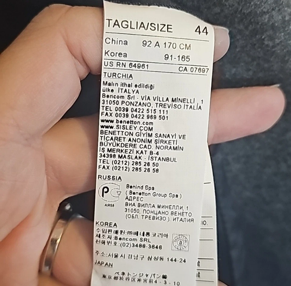 United Colors of Benetton blazer size 44 in italy= size 12 in U.S. - Image 3 of 4