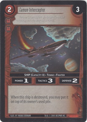 TCG 329   ''Wars'' Incursion Decipher Tamon Interceptor 2F3 Promo (Englisch)