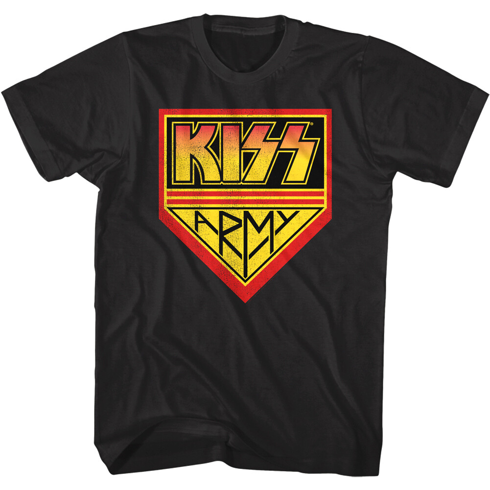 KISS / キッス バンドTシャツ 新品・未使用 KISS ARMY Kiss Army Fan Club Logo T Shirt Black Hard Rock Band Heavy Metal