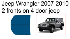 Premium Carbon Window Tint fits Jeep Wrangler 2007-2010 precut tint 2f