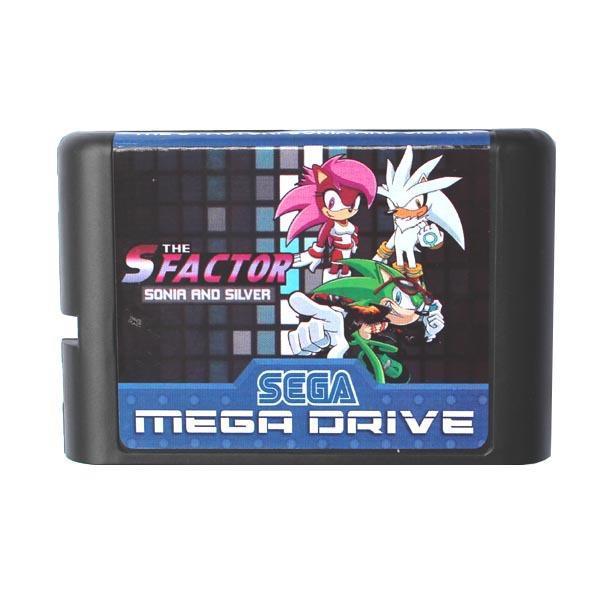 The S Factor Sonic And Silver 16 bit MD Game Card For Sega Mega Drive ...