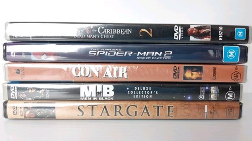 Pirates Of The Caribbean, Spider-Man 2, Con Air, Men In Black, Stargate. DVD's. - Picture 8 of 8