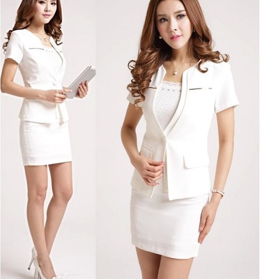 Tailleur donna bianco giacca a manica corta e gonna cod 7002 | eBay