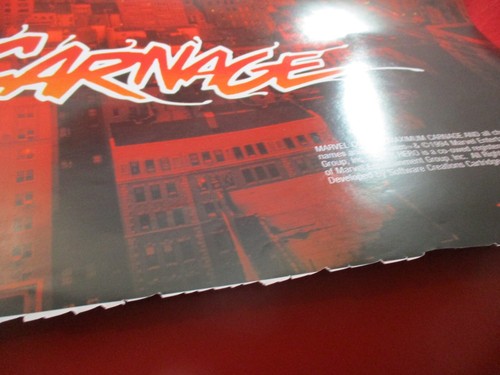 Maximum Carnage / Mortal Kombat II SNES Genesis Era Foldable LARGE Promo Poster - Picture 2 of 8