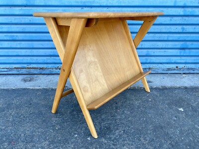 Vtg Heywood-Wakefield Magazine Display Side Table | eBay