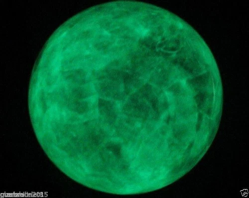 AAA+++ 80MM Glow In The Dark Stone crystal Fluorite sphere ball AA - Picture 3 of 4