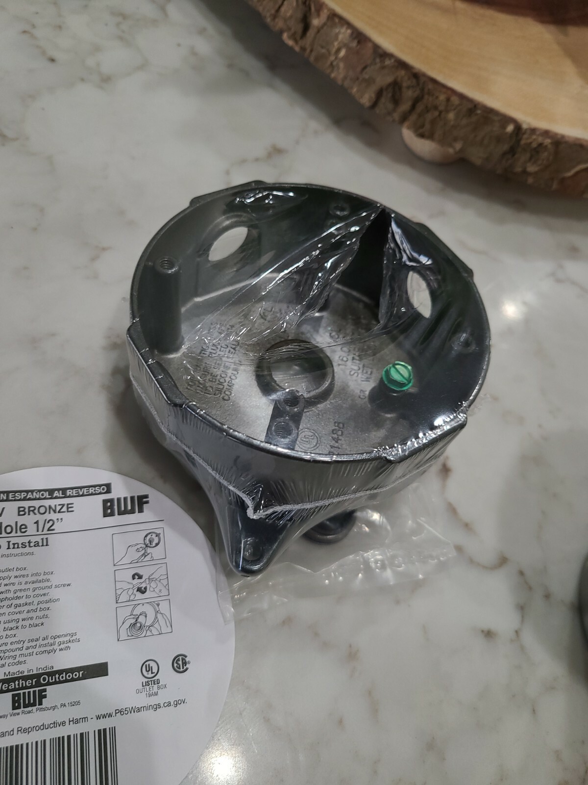 BWF BRONZE Aluminum 4 Inch Weatherproof Outdoor Round Box - RB 5AV | eBay