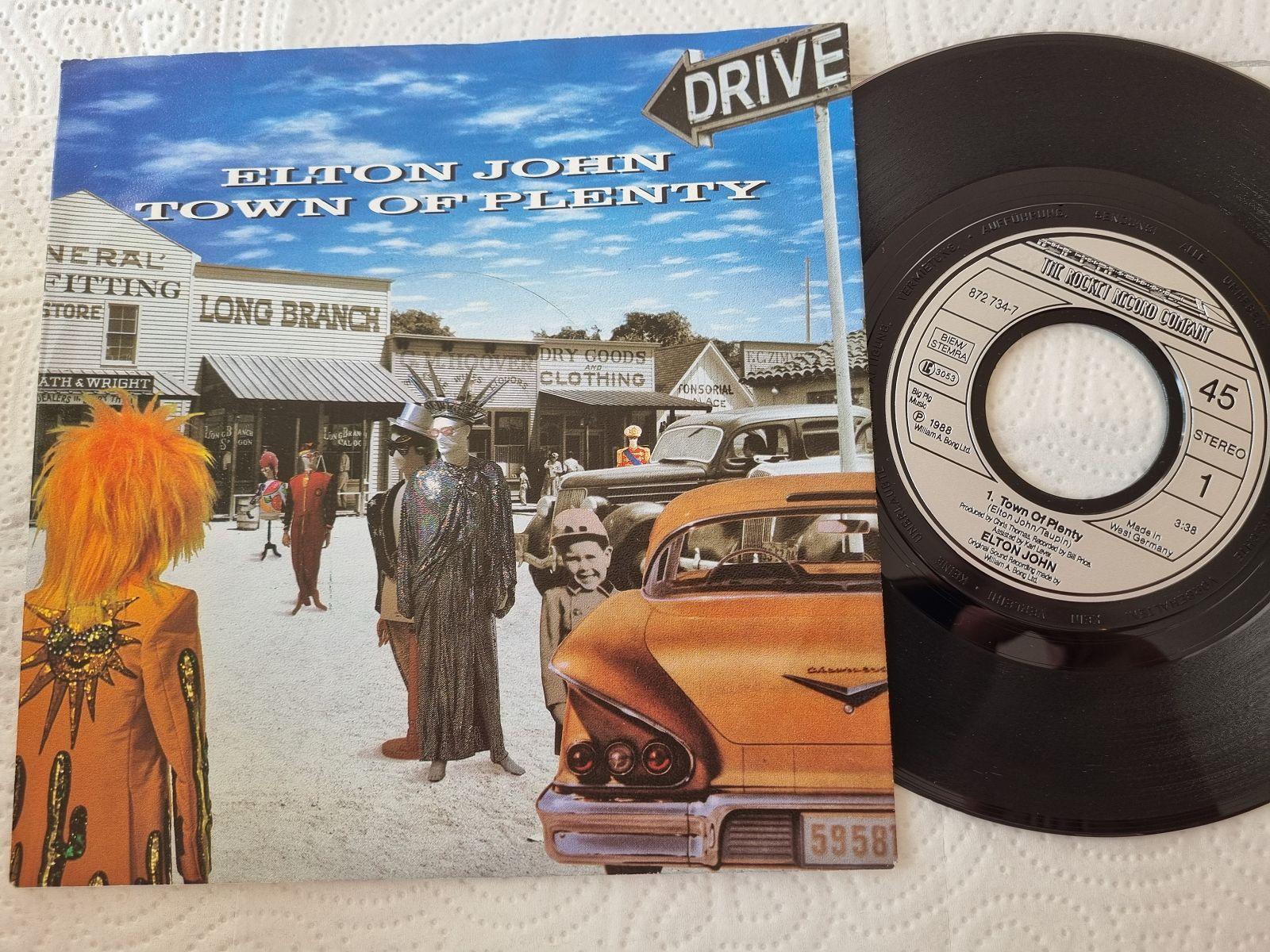 7"" Single Elton John - Town of plenty/ Song for Guy Vinyl Germany