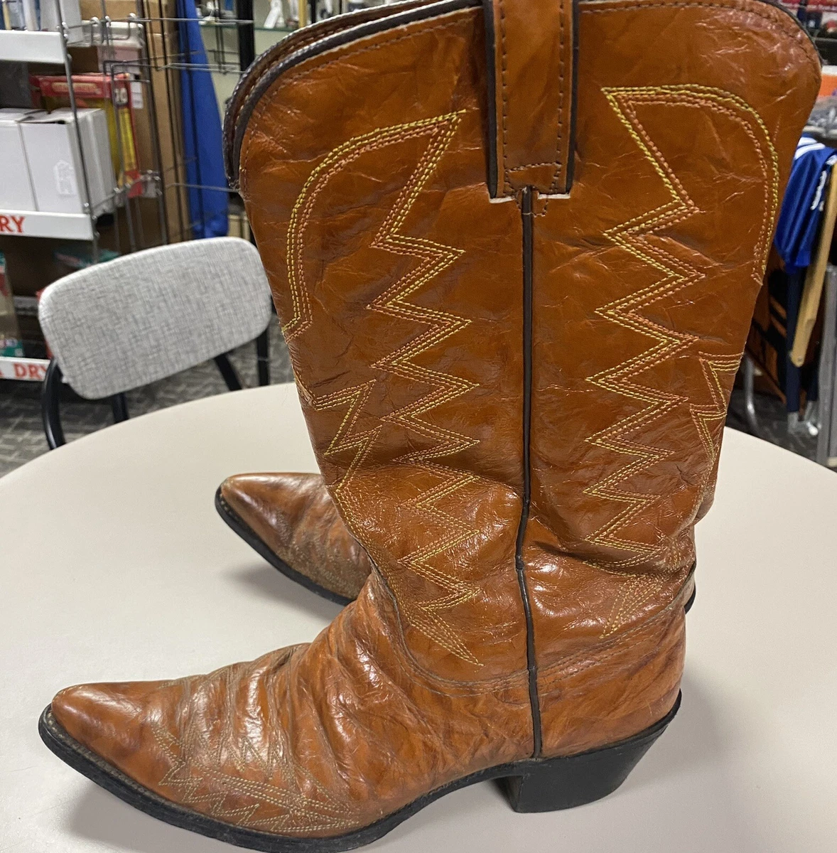 Laredo Cowboy Boots Style 5369 10D Mens Brown Tan Leather Boot Barn